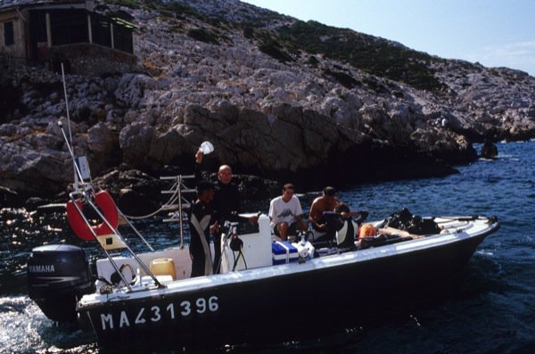 Laban et Polio sur notre veille Barge Neptune 